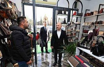 Vali Varol’dan rezerv alanda faaliyet gösteren esnafa bayram ziyaret