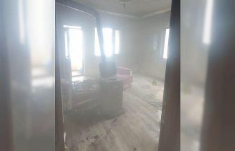 Van’da ev yangını