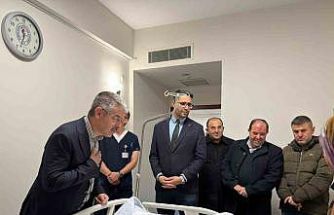 Vekil Çopuroğlu, gece yarısı hastane ziyareti yaptı