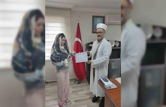Viktoria müslüman oldu, Amine ismini aldı