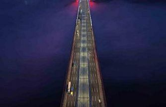 Yavuz Sultan Selim Köprüsü’nde sis manzarası mest etti