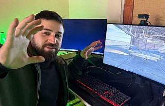 Youtuber gençten çatı katından sanal F-16 eğitimi