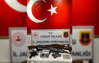 Yozgat’ta evden cephanelik çıktı, çok sayıda tüfek ve tabanca ele geçirildi