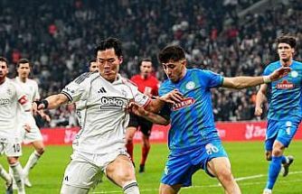 Ziraat Türkiye Kupası: Beşiktaş: 3 - Çaykur Rizespor: 0 (İlk yarı)