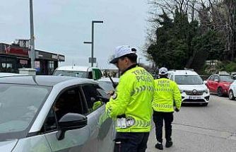 Zonguldak’ta trafik polislerinden denetim