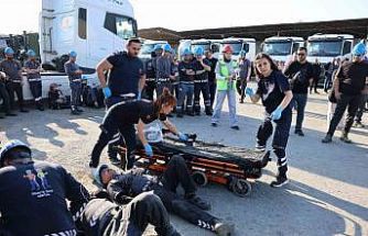 112 görevlileri tatbikatı gerçek zannetti