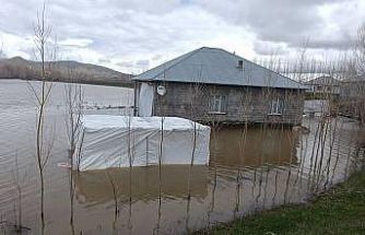 Ağrı’da sağanak yağış sonucu dereler taştı