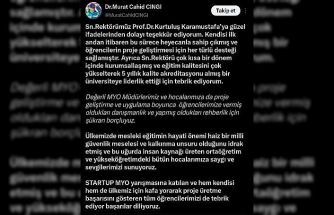 AK Partili Cıngı’dan KAYÜ yönetimi ve öğrencilerine Start-Up teşekkürü