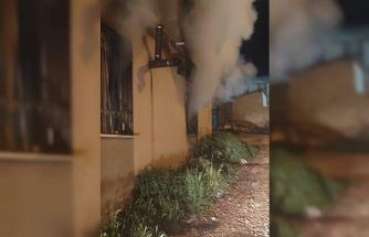 Alrınözü’de ev yangını