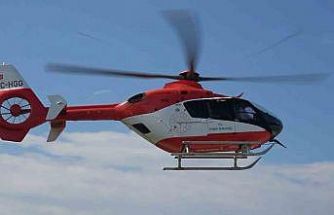 Ambulans helikopter yeni doğan bebek için zamanla yarıştı