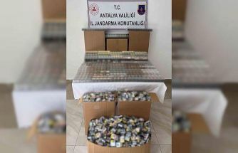 Antalya’da 1 milyon lira değerinde kaçak sigara ele geçirildi