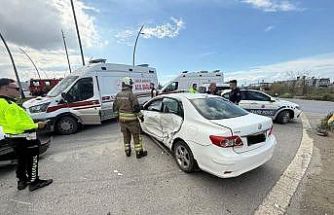 Arsuz’da trafik kazası: 1 yaralı