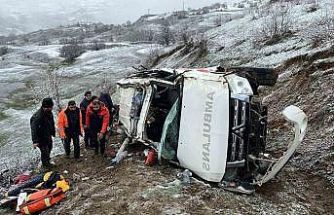 Artvin’de ambulans uçuruma yuvarlandı: 1 ölü, 4 yaralı
