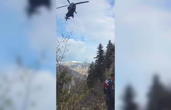 Artvin’de yaylada düşerek yaralanan vatandaş helikopterle kurtarıldı