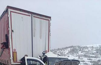 Aşkale yolunda feci kaza: Hafif Ticari araç, Tır’a arkadan çarptı, 2 ölü 3 yaralı