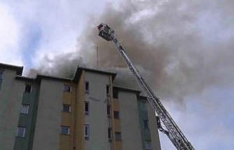 Ataşehir’de site içinde yangın: Sakat köpek mahsur kaldı