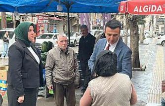Bağlar Kaymakamı Özdemir, esnaf ve vatandaşlarla bir araya geldi