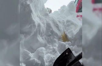 Bahar ayında kış manzarası: Karadağ’da nefes kesen çalışma