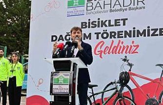 Bahçelievler’de 100 vatandaşa bisiklet dağıtım töreni