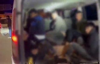 Balık istifi gibi kaçak göçmen taşıyan organizatöre 181 bin TL trafik cezası