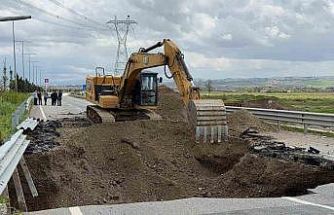 Batman’da sağanak yağış nedeniyle yol çöktü, Güney Çevre Yolu ulaşıma kapatıldı