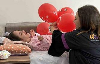 Bayramı hastanede geçiren çocuklara anlamlı ziyaret