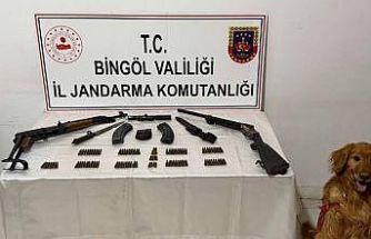 Bingöl’de silah ve mühimmat ele geçirildi