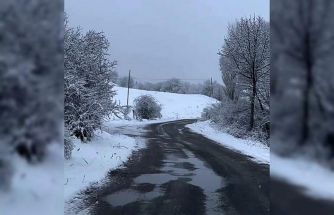 Bolu’da nisan ayında kar sürprizi