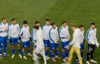 Bosna Hersek Ümit Milli Futbol Takımı oyuncuları, İsrailli futbolcuların elini sıkmadı