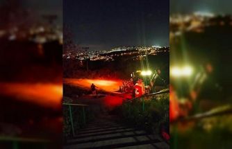 Çalışma sırasında doğal gaz hattı zarar gördü, operatör bayıldı