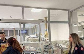 Çanakkale’de 54 günlük bebek uçak ambulansla Ankara’ya sevk edildi