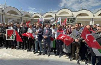 Çanakkale’de İsrail’in Filistinli esirleri hedef alan ’idam yasası’ protesto edildi