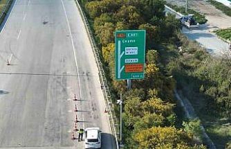 Çeşme gişelerinde dron destekli trafik denetimi devam ediyor