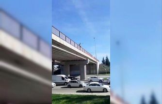 Çevre yolunda intihar girişimi trafiği durma noktasına getirdi