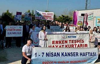 Çilimli’de sağlık için farkındalık yürüyüşü yapıldı