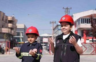 Çocukların itfaiyeci olma hayalleri gerçek oldu
