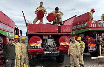 Demirci’de orman yangınlarına karşı uygulamalı eğitim
