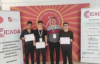 Denizli’nin meslek liseli gençleri uluslararası kongrede makale sundu