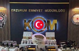 Depoyu sigara imalathanesine dönüştürdüler, polis baskın yapınca yakayı ele verdiler