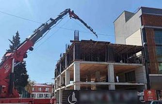 Depremde yıkılan birlik binası yeniden inşa ediliyor