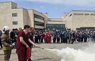 Dörtyol Devlet Hastanesi’nde yangın güvenliği eğitimi