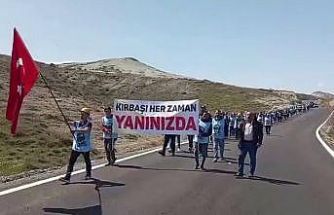Doruk Madencilik işçileri Eskişehir’den Ankara’ya yürüdü