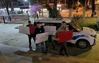 Düzce’de polislere anlamlı sürpriz: "İyi ki varsınız"