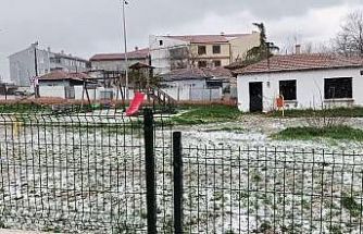 Edirne’de dolu yağışı