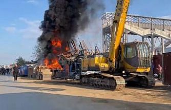 Edirne’de hurdacılar sitesinde çıkan yangın korkuttu