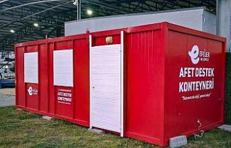 Efeler Belediyesi’nden afet konteyneri desteği