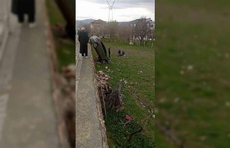Elazığ’da otomobil şarampole uçtu: 1 yaralı