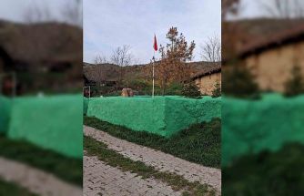 Eşankara Dede türbesinde bakım çalışmaları