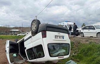 Eskişehir’de savrulan araç takla attı: 2 hafif yaralı