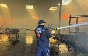 Fabrika yangını kontrol altına alındı